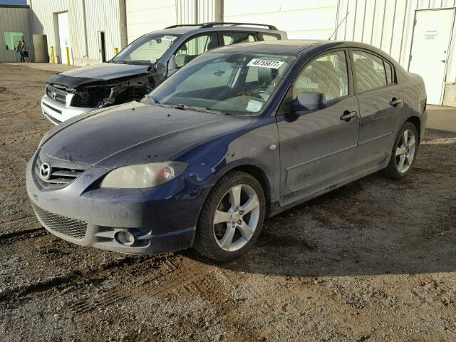 JM1BK123841138675 - 2004 MAZDA 3 S BLUE photo 2