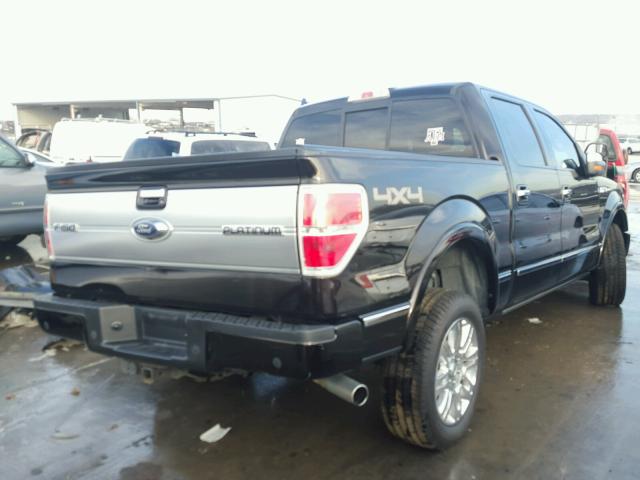 1FTFW1ETXEFB76415 - 2014 FORD F150 SUPER BLACK photo 4