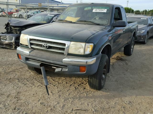 4TASN92N9YZ602180 - 2000 TOYOTA TACOMA XTR GREEN photo 2