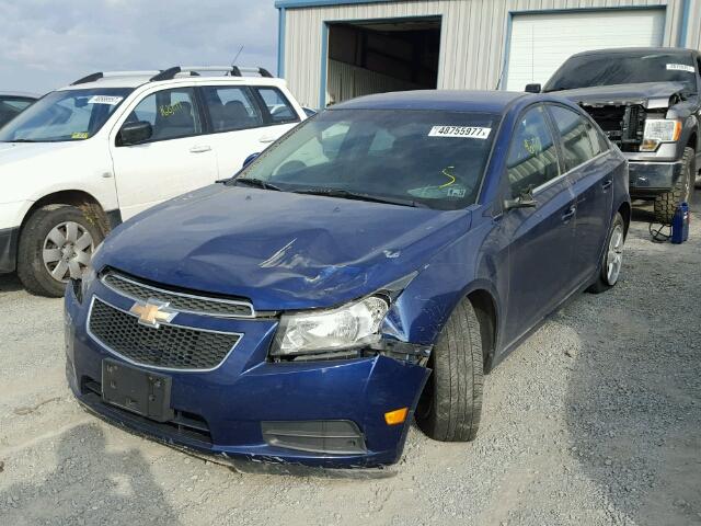 1G1PF5SC6C7259243 - 2012 CHEVROLET CRUZE LT BLUE photo 2