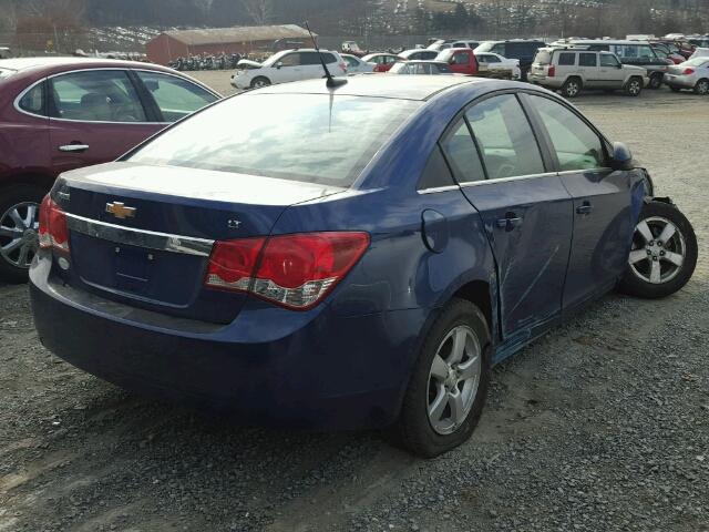 1G1PF5SC6C7259243 - 2012 CHEVROLET CRUZE LT BLUE photo 4