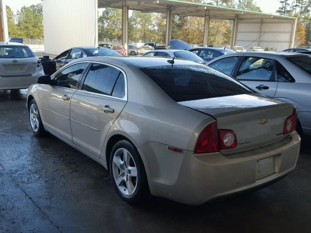 1G1ZA5EU7BF195519 - 2011 CHEVROLET MALIBU LS ბეჟი ფოტო 3
