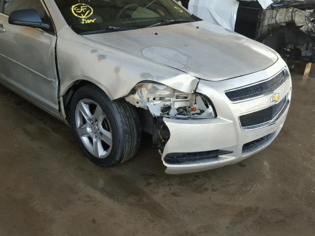 1G1ZA5EU7BF195519 - 2011 CHEVROLET MALIBU LS ბეჟი ფოტო 9