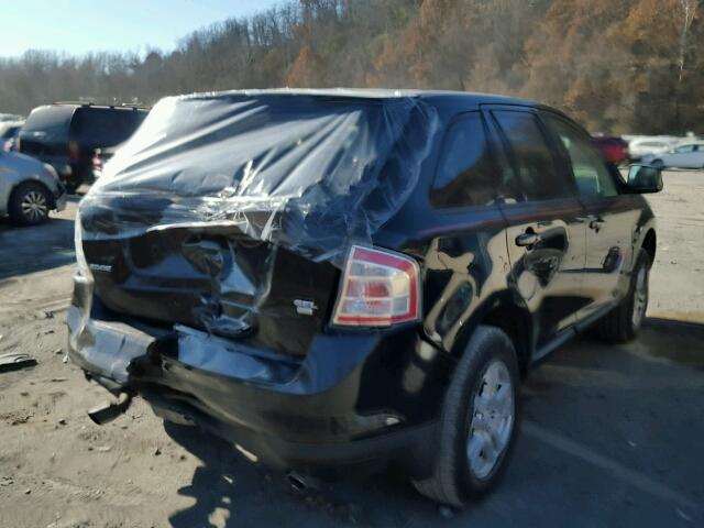 2FMDK48C08BA39923 - 2008 FORD EDGE SEL BLACK photo 4