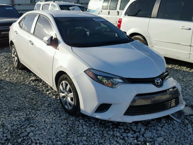 2T1BURHE7FC276157 - 2015 TOYOTA COROLLA L WHITE photo 1