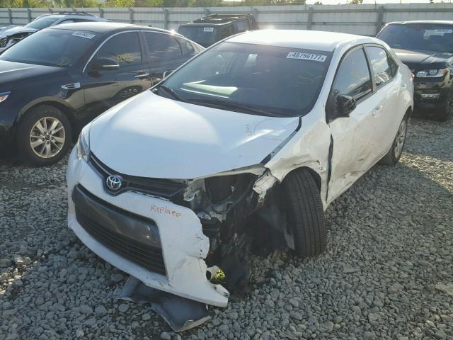 2T1BURHE7FC276157 - 2015 TOYOTA COROLLA L WHITE photo 2