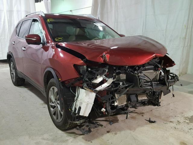 5N1AT2MV6FC827503 - 2015 NISSAN ROGUE S RED photo 1