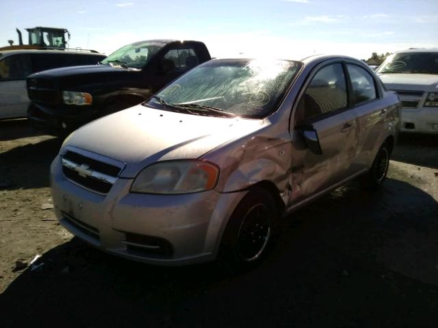 KL1TD56658B137386 - 2008 CHEVROLET AVEO BASE Gümüş foto 2