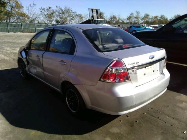 KL1TD56658B137386 - 2008 CHEVROLET AVEO BASE Gümüş foto 3