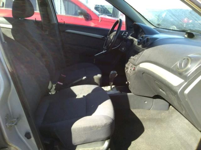 KL1TD56658B137386 - 2008 CHEVROLET AVEO BASE Gümüş foto 5