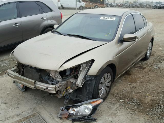 JHMCP26369C005283 - 2009 HONDA ACCORD LX GOLD photo 2