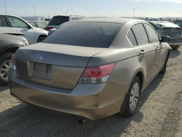 JHMCP26369C005283 - 2009 HONDA ACCORD LX GOLD photo 4