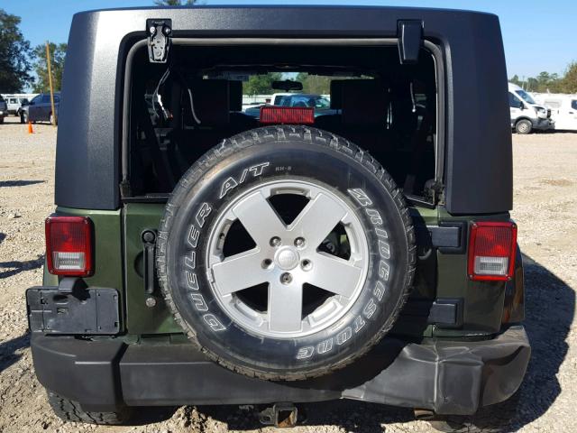 1J4GA59167L212103 - 2007 JEEP WRANGLER S Yaşıl foto 9