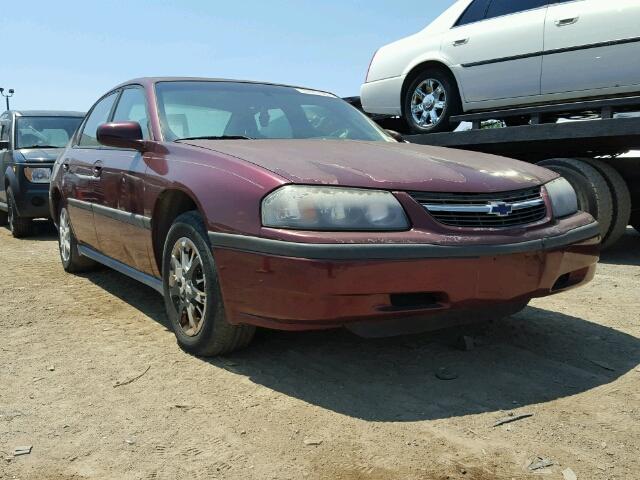 2G1WF55E119289643 - 2001 CHEVROLET IMPALA BURGUNDY photo 1