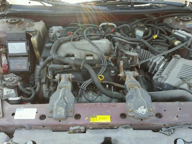 2G1WF55E119289643 - 2001 CHEVROLET IMPALA BURGUNDY photo 7