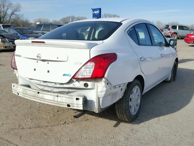 3N1CN7AP7EL875169 - 2014 NISSAN VERSA S WHITE photo 4