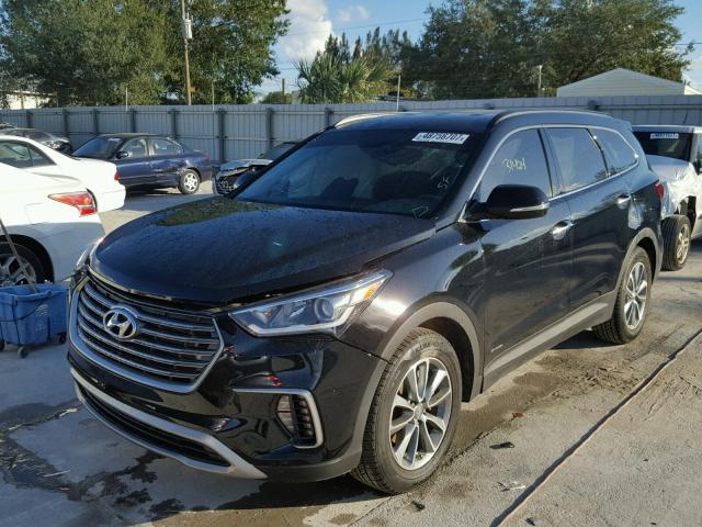 KM8SN4HF3HU185364 - 2017 HYUNDAI SANTA FE S BLACK photo 2