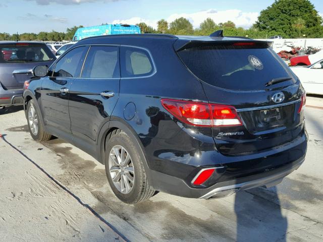 KM8SN4HF3HU185364 - 2017 HYUNDAI SANTA FE S BLACK photo 3