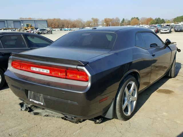 2C3CDYAG2EH123494 - 2014 DODGE CHALLENGER GRAY photo 4