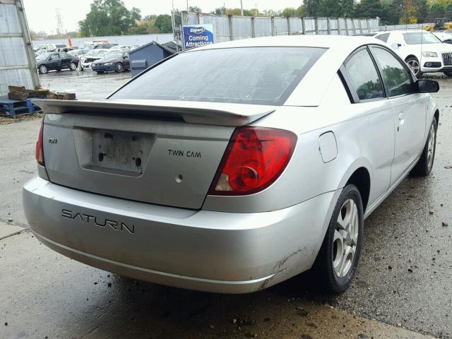1G8AW12F34Z203373 - 2004 SATURN ION LEVEL SILVER photo 4
