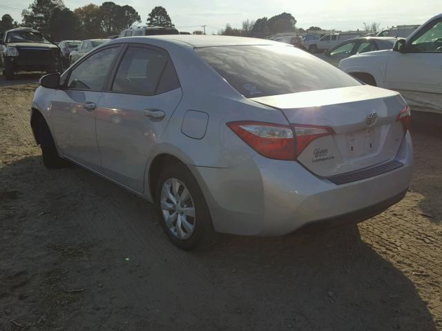 5YFBURHE5GP485110 - 2016 TOYOTA COROLLA L SILVER photo 3