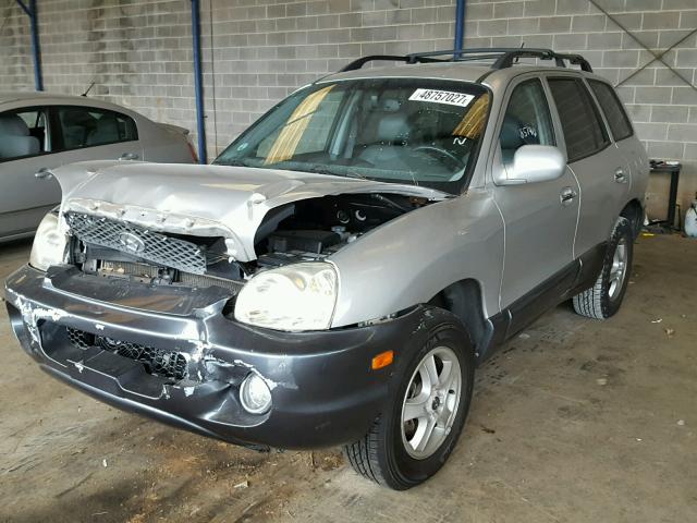 KM8SC73E24U845491 - 2004 HYUNDAI SANTA FE G SILVER photo 2