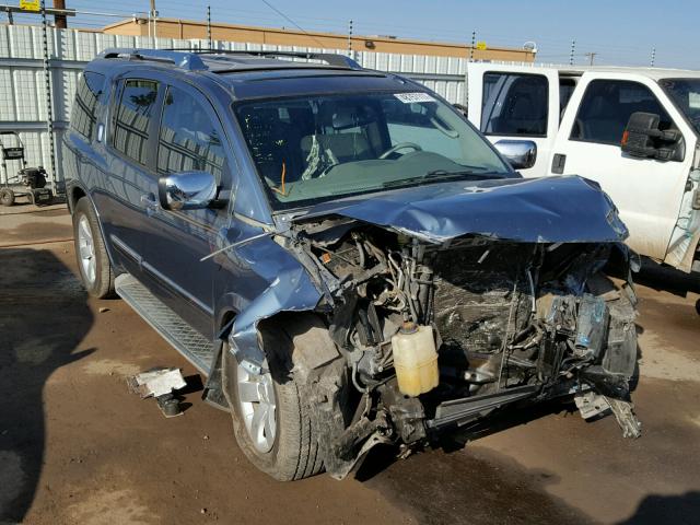 5N1AA0ND4AN604857 - 2010 NISSAN ARMADA SE BLUE photo 1