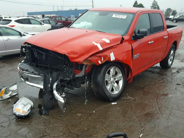 1C6RR7LG7GS222605 - 2016 RAM 1500 SLT RED photo 2