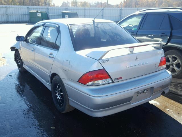 JA3AJ86E62U053072 - 2002 MITSUBISHI LANCER OZ SILVER photo 3