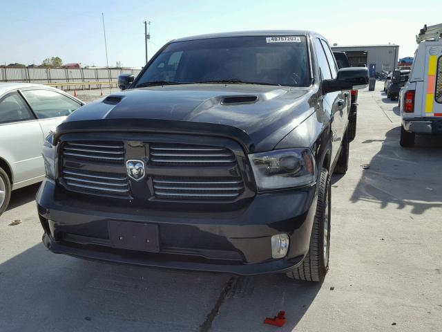 1C6RR7MT2FS627653 - 2015 RAM 1500 SPORT BLACK photo 2