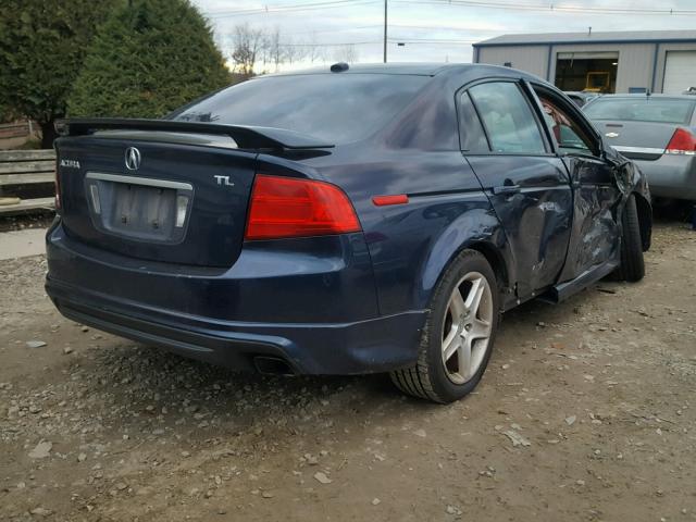 19UUA65535A032692 - 2005 ACURA TL BLUE photo 4