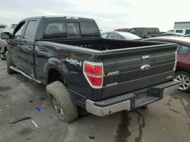 1FTFW1EF8DFD01520 - 2013 FORD F150 SUPER BLACK photo 3