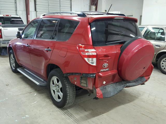 JTMZF4DV5BD030383 - 2011 TOYOTA RAV4 RED photo 3