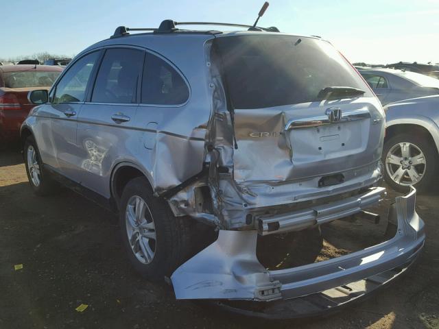 5J6RE4H75BL028163 - 2011 HONDA CR-V EXL SILVER photo 3