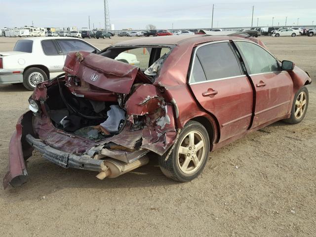 JHMCM56643C060536 - 2003 HONDA ACCORD EX RED photo 4