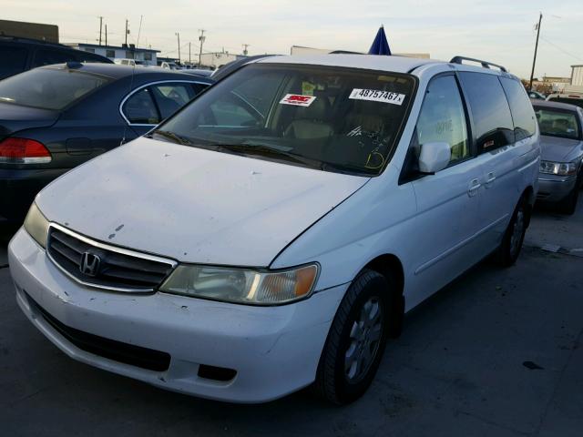 5FNRL18923B062755 - 2003 HONDA ODYSSEY EX WHITE photo 2