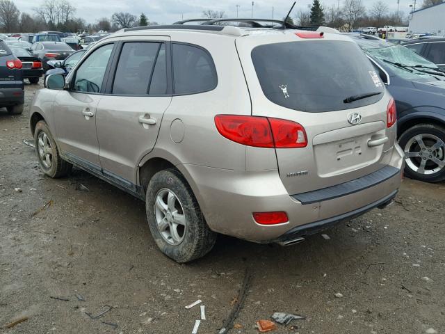 5NMSG13D07H095680 - 2007 HYUNDAI SANTA FE G GOLD photo 3