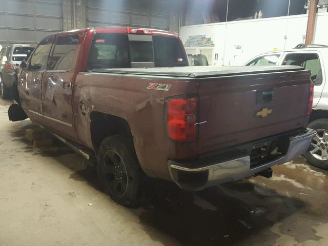 3GCUKSEC2EG244326 - 2014 CHEVROLET SILVERADO RED photo 3