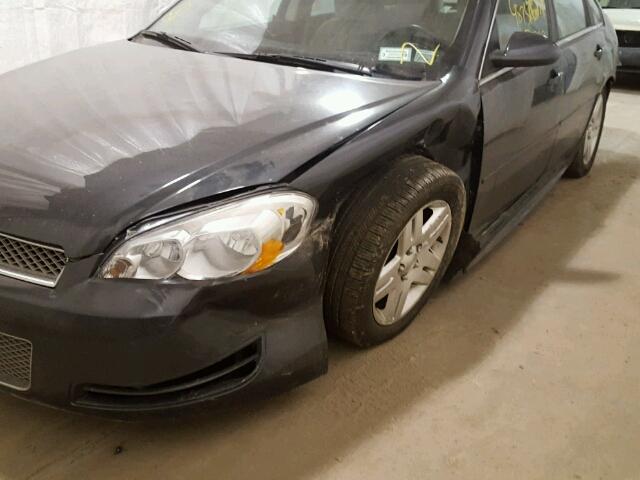 2G1WG5E32D1247156 - 2013 CHEVROLET IMPALA LT BLACK photo 9