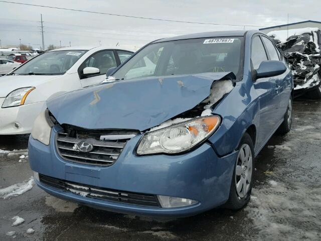 KMHDU46D57U097184 - 2007 HYUNDAI ELANTRA GL BLUE photo 2