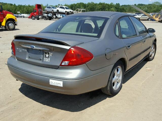 1FAFP55U01A142249 - 2001 FORD TAURUS SES BROWN photo 4