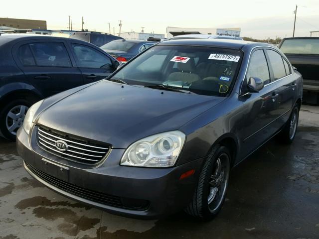 KNAGE123475097727 - 2007 KIA OPTIMA LX GRAY photo 2