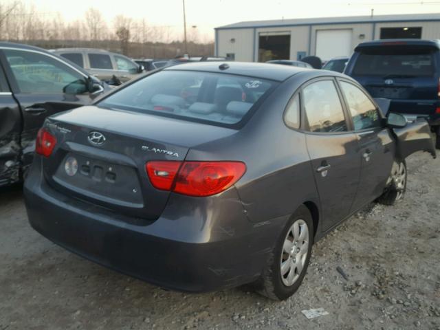 KMHDU46D98U566536 - 2008 HYUNDAI ELANTRA GL GRAY photo 4