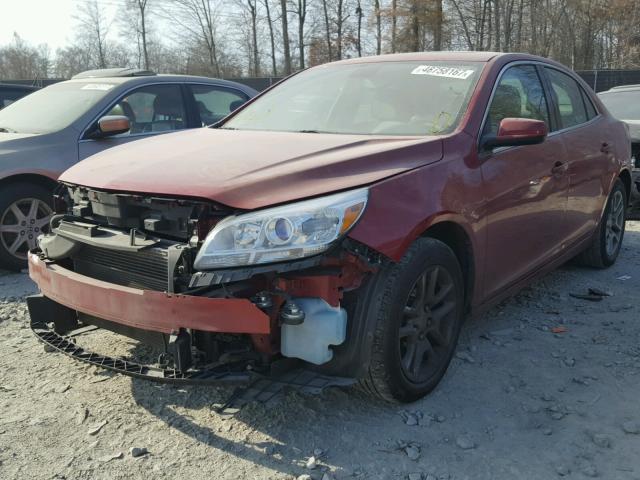 1G11D5RR6DF100834 - 2013 CHEVROLET MALIBU 1LT RED photo 2