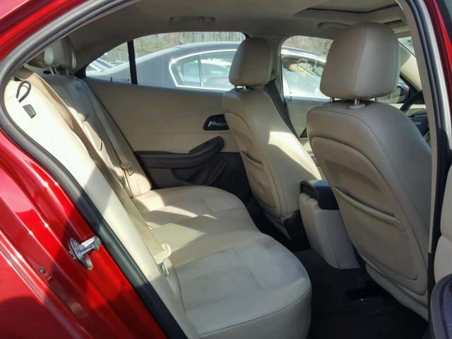 1G11D5RR6DF100834 - 2013 CHEVROLET MALIBU 1LT RED photo 6
