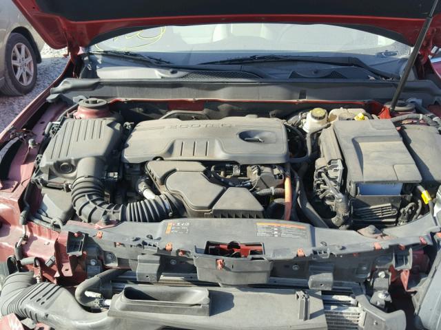1G11D5RR6DF100834 - 2013 CHEVROLET MALIBU 1LT RED photo 7