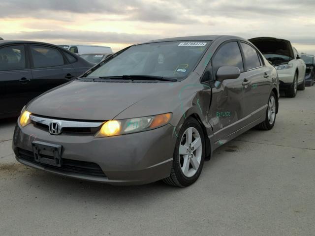 1HGFA16886L016224 - 2006 HONDA CIVIC EX GRAY photo 2