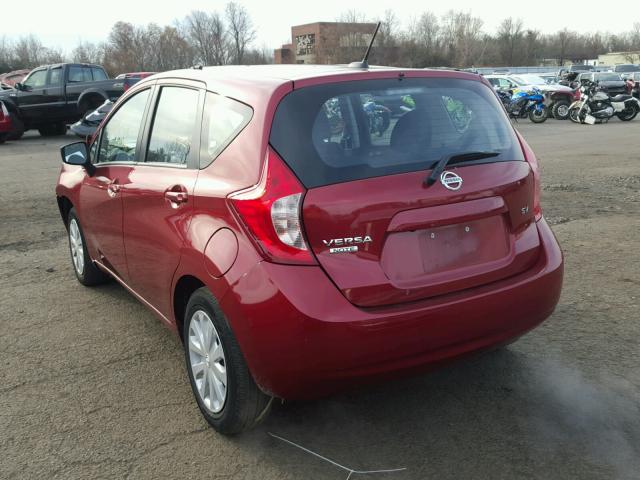 3N1CE2CP5GL378947 - 2016 NISSAN VERSA NOTE RED photo 3