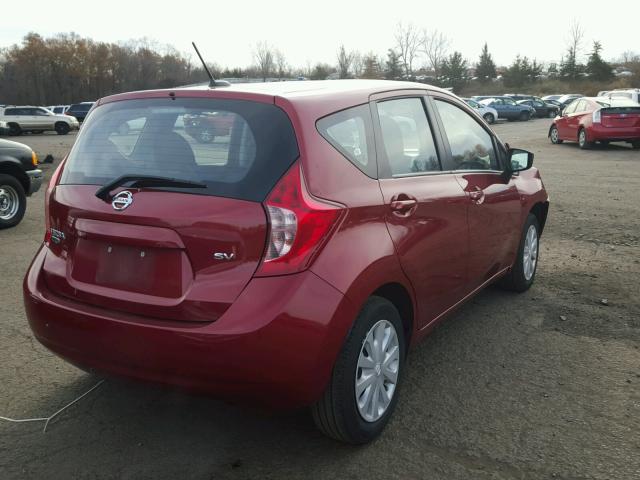 3N1CE2CP5GL378947 - 2016 NISSAN VERSA NOTE RED photo 4