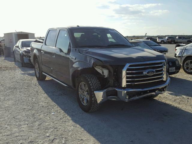 1FTEW1CP1FKF03584 - 2015 FORD F150 SUPER GRAY photo 1